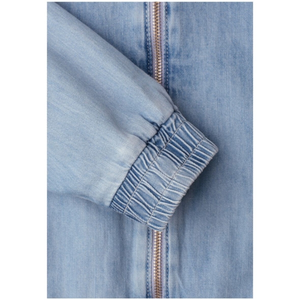 Street One Damen Blouson Denim-Look Jeansjacke