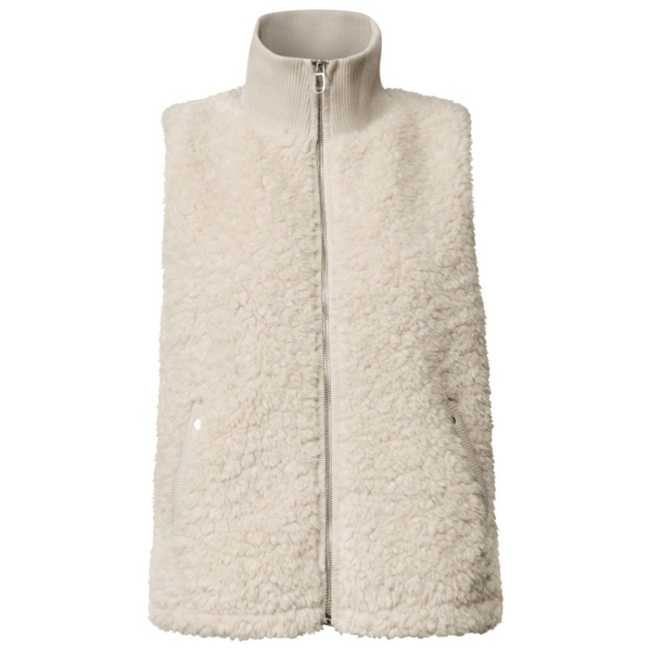 Street One Damen Weste mit Strickdetails Fake Fur