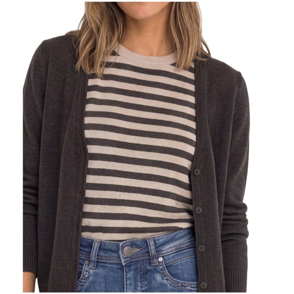 Cecil Damen Strickjacke mit V-Neck und Knopfleiste Cadigan