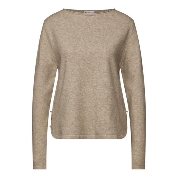 Street One Damen Pullover Schlitz-Detail