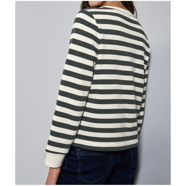Street One Damen Sweatshirt gestreift