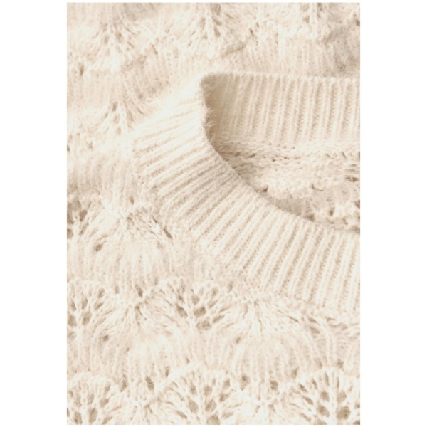 Street One Damen Strukturpullover flauschige Federgarn-Qualität