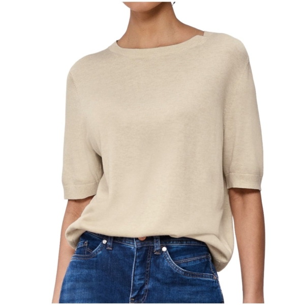 Street One Damen kurzarm Strickpullover Rundhals