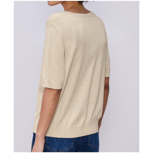 Street One Damen kurzarm Strickpullover Rundhals