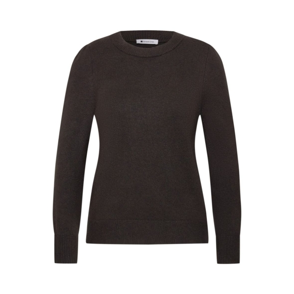 Street One Damen Feinstrickpullover mit Raffung