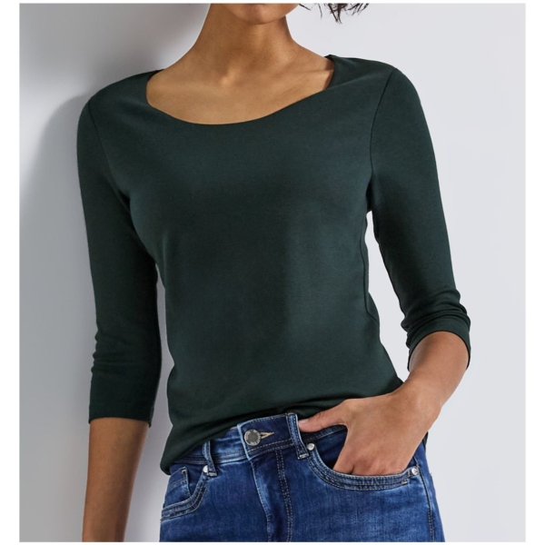 Street One Damen Shirt 3/4 Arm Uni