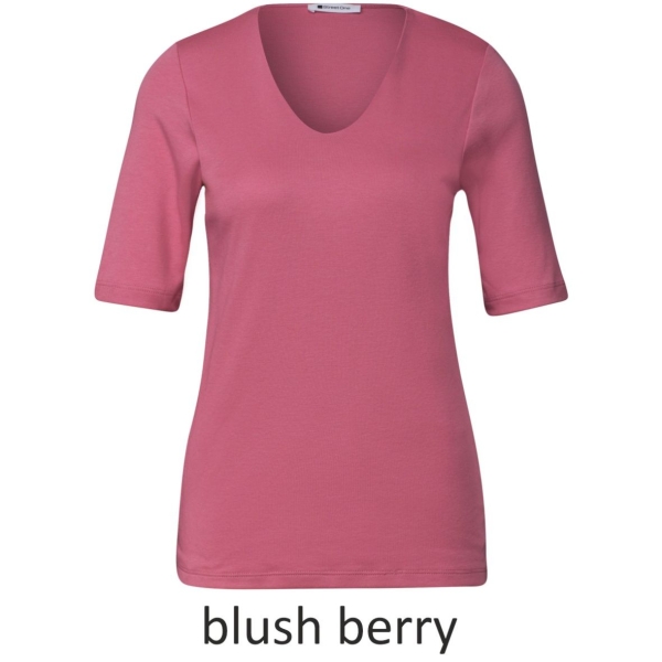 Street One Damen 1/2 Arm Shirt Basic Palmira