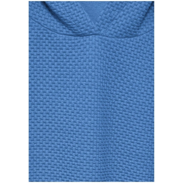 Street One Damen 3/4 Arm Shirt Kapuze Struktur