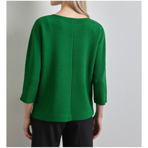 Street One Damen 3/4 Arm Shirt feine Struktur