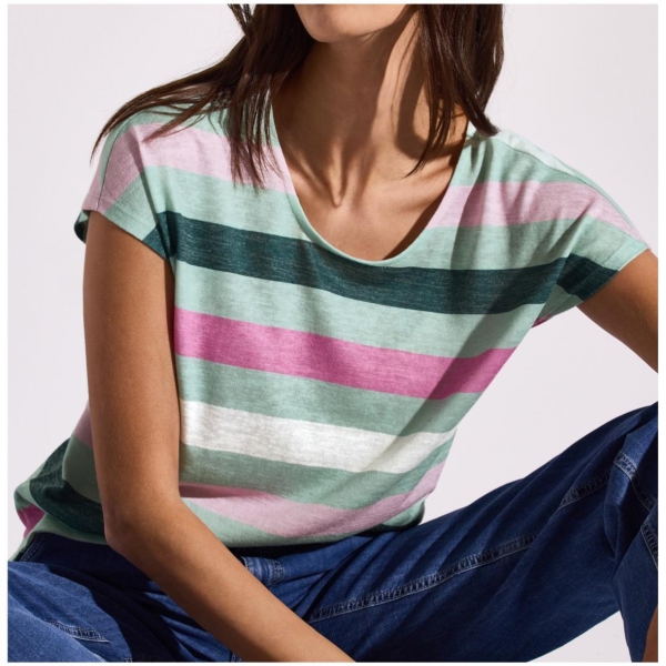 Street One Damen Shirt Multicolor Stripe