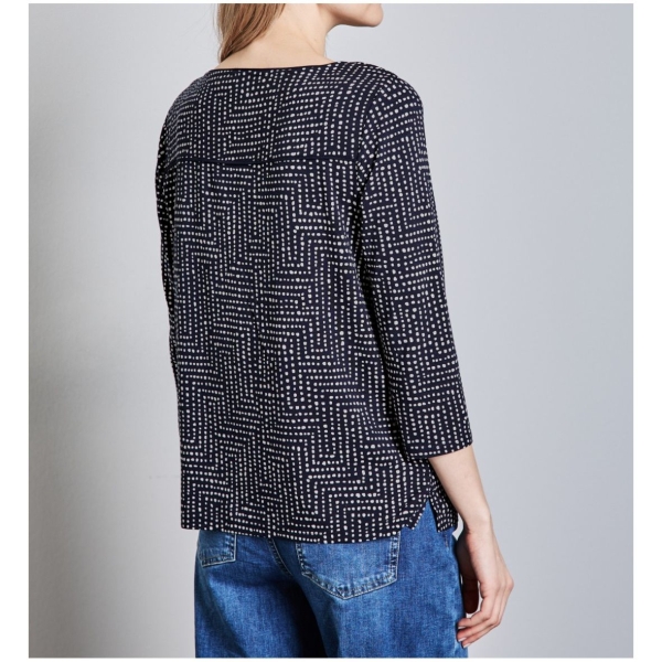 Street One Damen 3/4 Arm Shirt gemustert