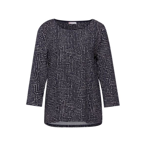 Street One Damen 3/4 Arm Shirt gemustert