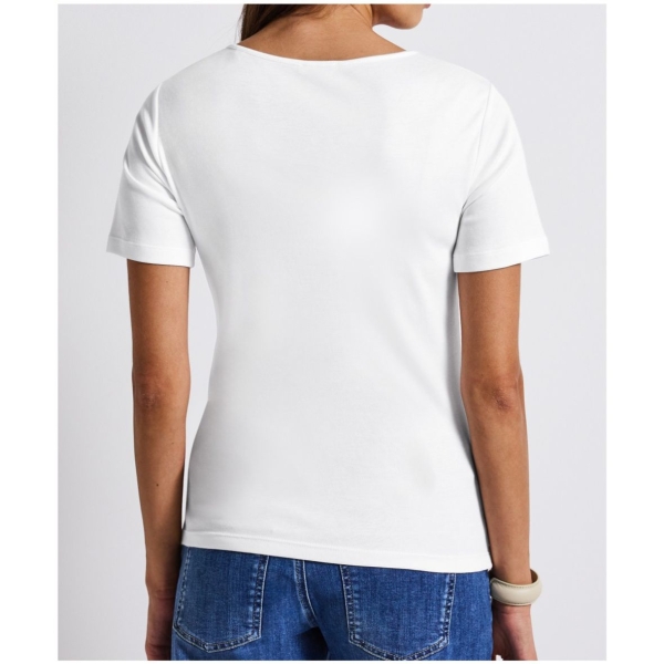 Street One Damen T-Shirt mit Herzausschnitt