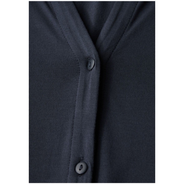 Street One Damen halbarm Shirt Tunika-Look Split Neck