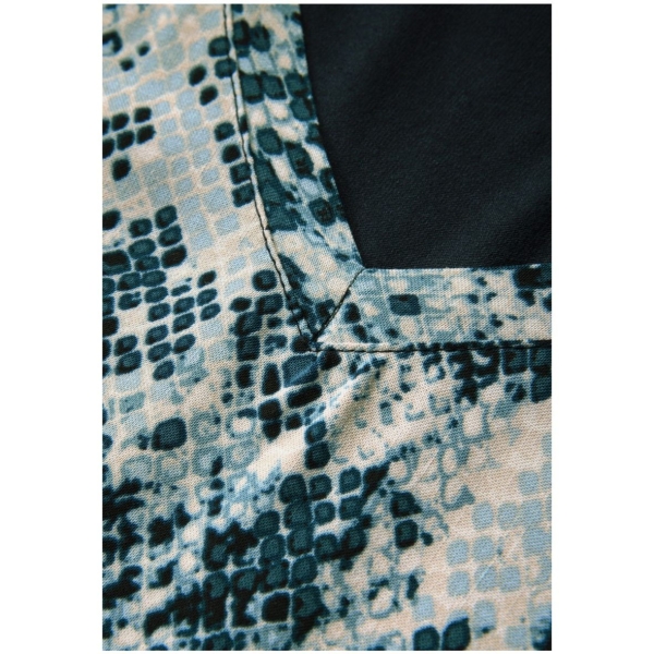 Street One Damen 1/4 Arm Shirt mit Snake Print V-Neck