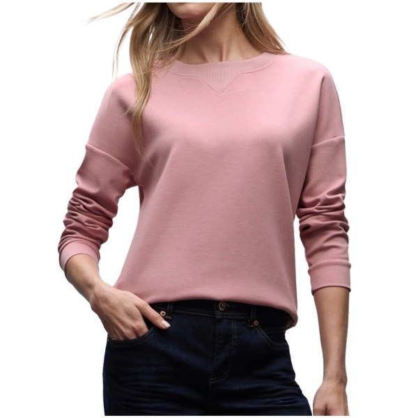 Street One Damen langarm Shirt mit Ripp-Detail