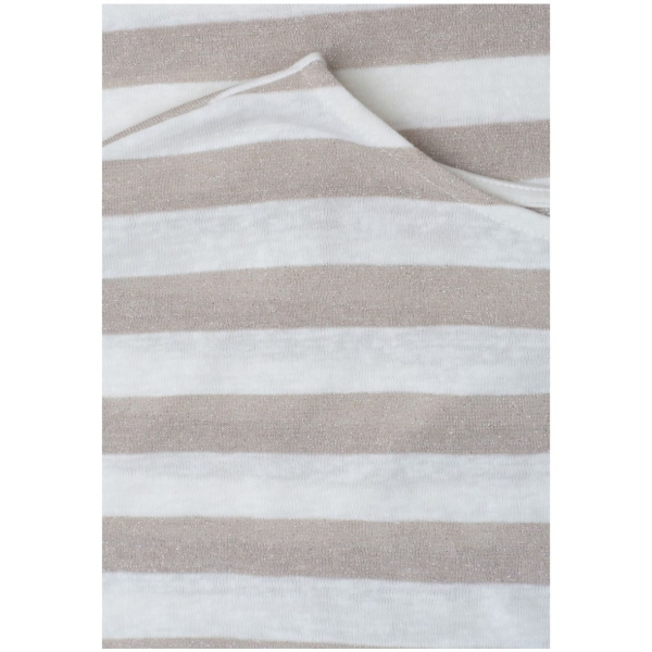 Street One Damen kurzarm Shirt Dropped Shoulder mit Glitzerdetails