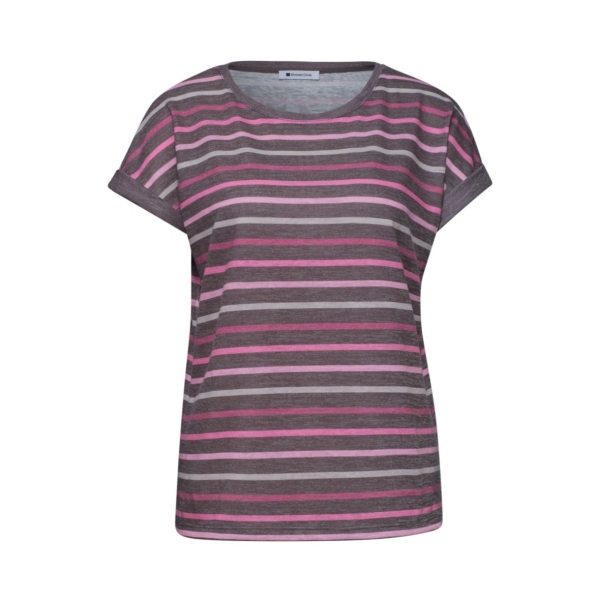 Street One Damen kurzarm Shirt Dropped Shoulder