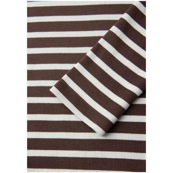 Street One Damen Shirt mit Streifenmuster Turtleneck