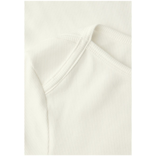 Street One Damen 3/4-Arm Shirt Basic Shirt Rippstruktur