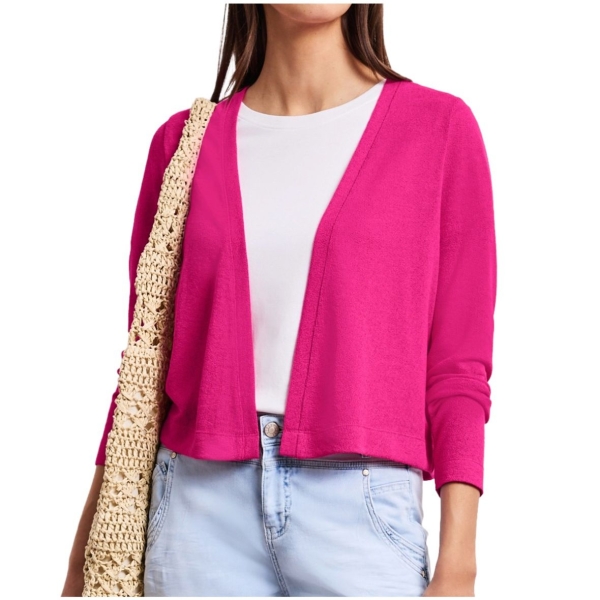 Street One Damen langarm Jacke Nette Strick-Look