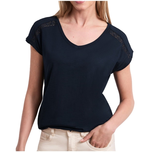Street One Damen Shirt mit Häkeldetail