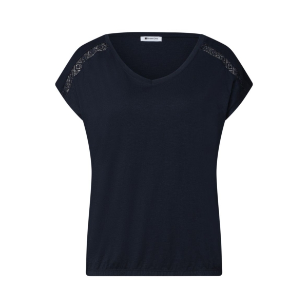 Street One Damen Shirt mit Häkeldetail
