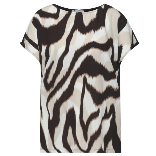 Street One Damen kurzarm Shirt Dropped Shoulders