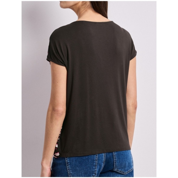 Street One Damen kurzarm Shirt Dropped Shoulders