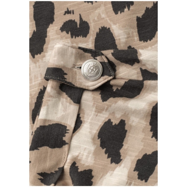 Street One Damen kurzarm Shirt mit Leo-Muster