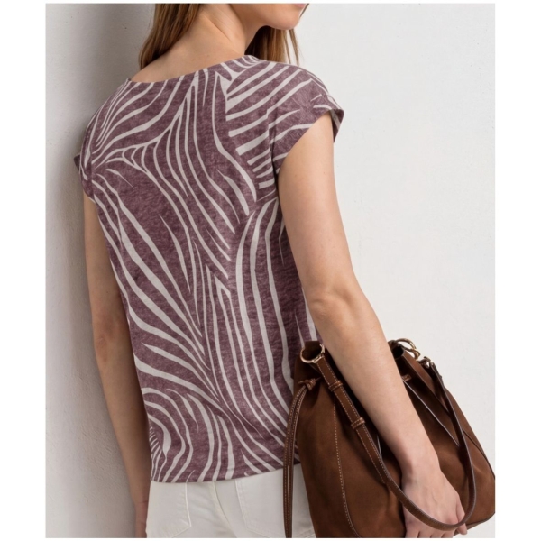 Street One Damen kurzarm Shirt Dropped Shoulder