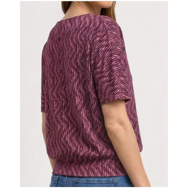 Street One Damen halbarm Shirt mit Boat Neck