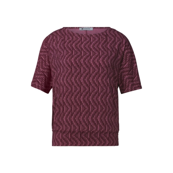 Street One Damen halbarm Shirt mit Boat Neck