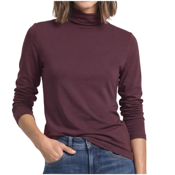Street One Damen langarm Shirt mit Rollkragen