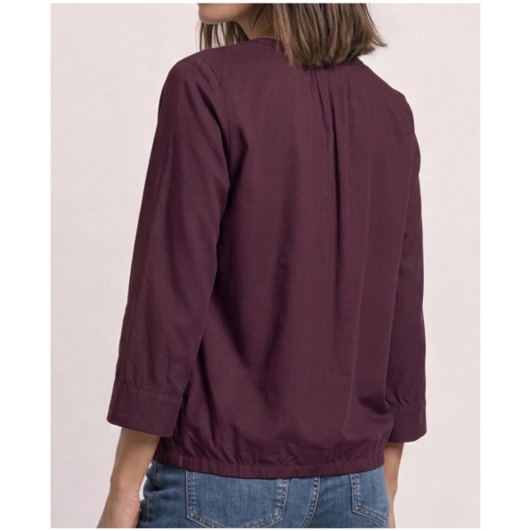 Street One Damen 3/4-Arm Bluse mit Split Neck Tunika