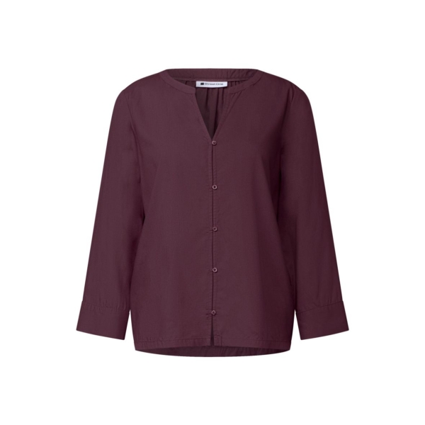 Street One Damen 3/4-Arm Bluse mit Split Neck Tunika
