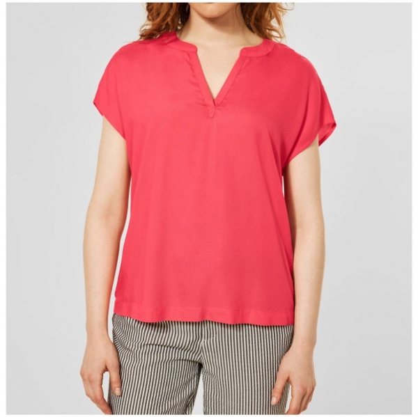 Street One Damen 1/2 Arm Bluse Soft Uni
