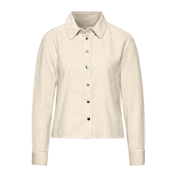 Street One Damen Bluse Cordbluse mit Knopfleiste