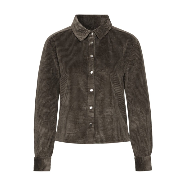 Street One Damen Bluse Cordbluse mit Knopfleiste