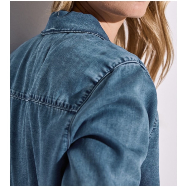 Street One Damen Bluse Jeans mit Nieten
