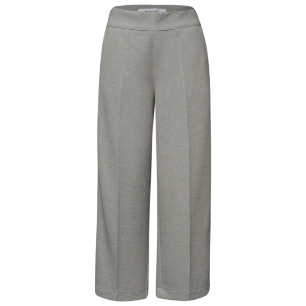 Street One Damen Hose Pique Casual Fit Wide Legs