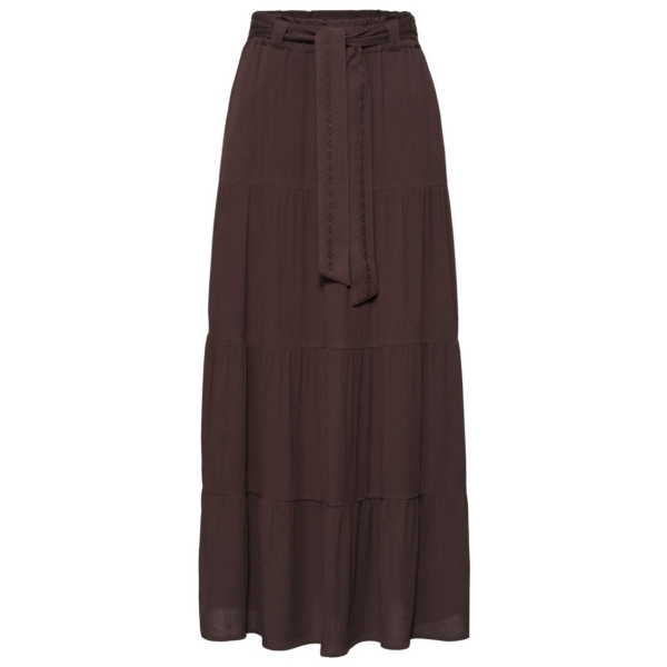 Street One Sommerrock mit Volants und Gürteldetail