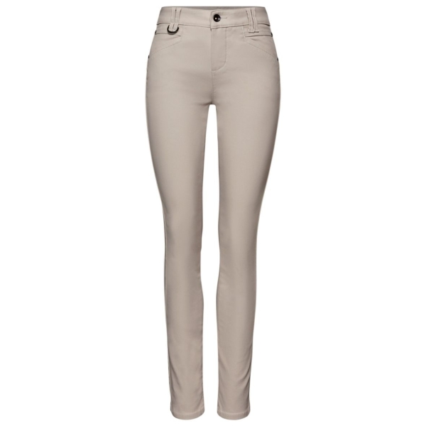 Street One Damen Hose Slim Fit Coated Hose