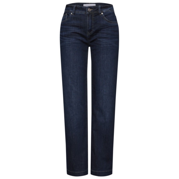 Street One Damen Jeans Straight Leg Mid Waist 5-Pocket-Style