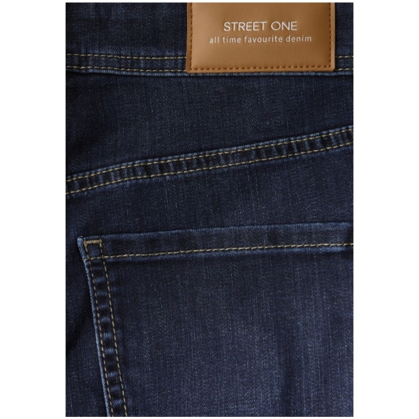 Street One Damen Jeans Straight Leg Mid Waist 5-Pocket-Style