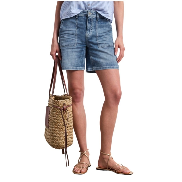 Street One Damen Jeansshorts Straight Leg Casual Fit