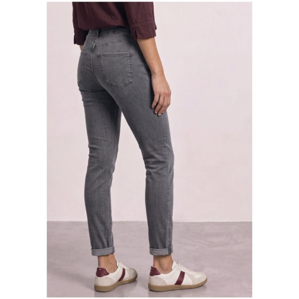 Street One Damen Jeans Jane Casual Fit Slim Leg Jeans mit Dekodetail
