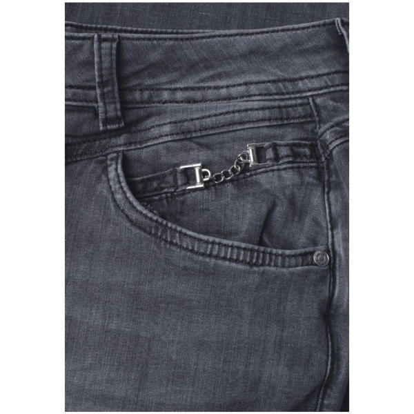 Street One Damen Jeans Jane Casual Fit Slim Leg Jeans mit Dekodetail