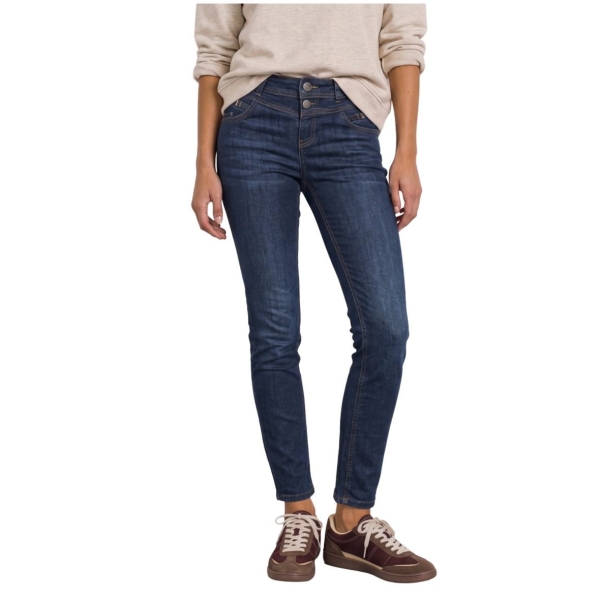 Street One Damen Jeans Casual Fit Slim Leg mit Dekodetail