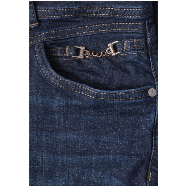 Street One Damen Jeans Casual Fit Slim Leg mit Dekodetail